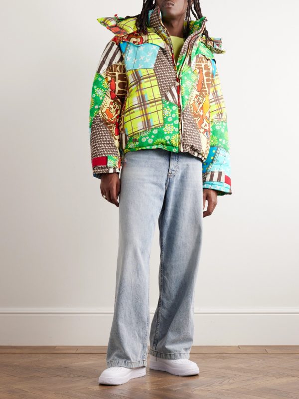 Printed Cotton and TENCEL™ Lyocell-Blend Hooded Down Jacket - OU