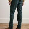 Straight-Leg Herringbone Cotton Trousers - BK
