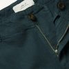 Straight-Leg Herringbone Cotton Trousers - E1