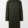 Checked Cotton-Twill Coat Checked Cotton-Twill Coat