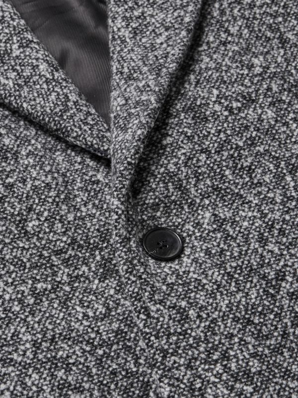 Belted Donegal Wool-Blend Bouclé Coat - CU