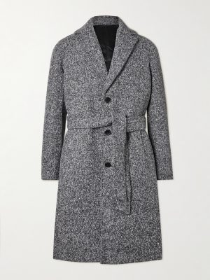 Belted Donegal Wool-Blend Bouclé Coat Belted Donegal Wool-Blend Bouclé Coat