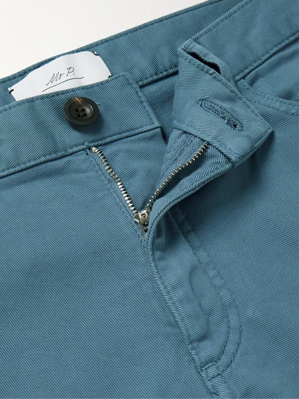 Straight-Leg Stretch-Cotton Twill Chinos - E1 Straight-Leg Stretch-Cotton Twill Chinos - E1