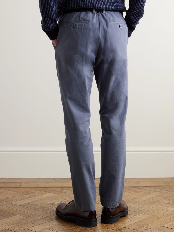 Slim-Fit Cotton Chinos - BK Slim-Fit Cotton Chinos - BK