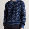 Houndstooth Jacquard-Knit Wool Sweater - FR Houndstooth Jacquard-Knit Wool Sweater - FR