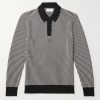 Bridget Striped Merino Wool Polo Shirt Bridget Striped Merino Wool Polo Shirt