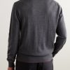 Colour-Block Merino Wool Polo Shirt - BK Colour-Block Merino Wool Polo Shirt - BK