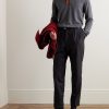 Colour-Block Merino Wool Polo Shirt - OU Colour-Block Merino Wool Polo Shirt - OU