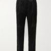Tapered Pleated Cotton and Cashmere-Blend Corduroy Trousers Tapered Pleated Cotton and Cashmere-Blend Corduroy Trousers