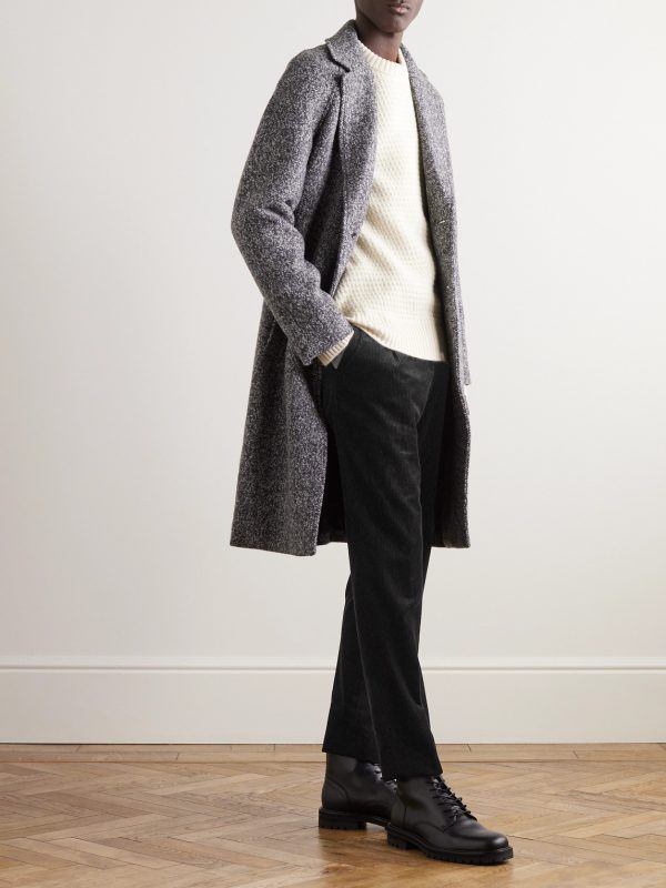 Tapered Pleated Cotton and Cashmere-Blend Corduroy Trousers - OU Tapered Pleated Cotton and Cashmere-Blend Corduroy Trousers - OU