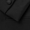 Double Breast Wool Tuxedo Jacket - CU