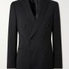 Double Breast Wool Tuxedo Jacket