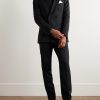 Double Breast Wool Tuxedo Jacket - OU
