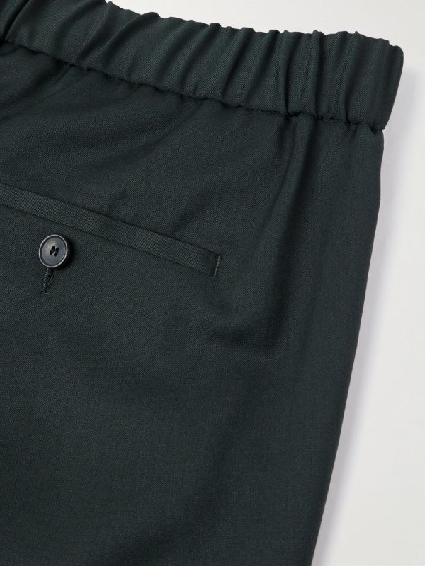 Slim-Fit Wool -Twill Drawstring Suit Trousers - CU Slim-Fit Wool -Twill Drawstring Suit Trousers - CU