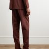 Tapered Wool-Twill Drawstring Trousers - BK Tapered Wool-Twill Drawstring Trousers - BK