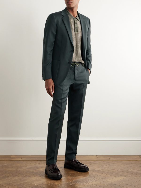 Slim-Fit Wool-Twill Suit Jacket - OU Slim-Fit Wool-Twill Suit Jacket - OU