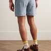 Vacation Straight-Leg Logo-Embroidered Cotton-Gauze Drawstring Shorts - BK Vacation Straight-Leg Logo-Embroidered Cotton-Gauze Drawstring Shorts - BK