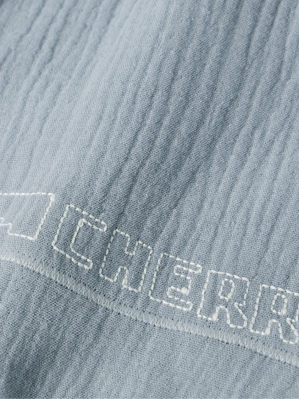 Vacation Straight-Leg Logo-Embroidered Cotton-Gauze Drawstring Shorts - CU Vacation Straight-Leg Logo-Embroidered Cotton-Gauze Drawstring Shorts - CU