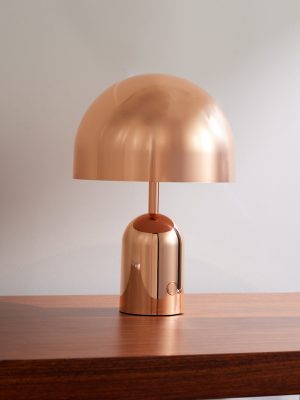 Bell Portable Copper-Tone LED Lamp Bell Portable Copper-Tone LED Lamp