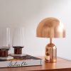 Bell Portable Copper-Tone LED Lamp - OU