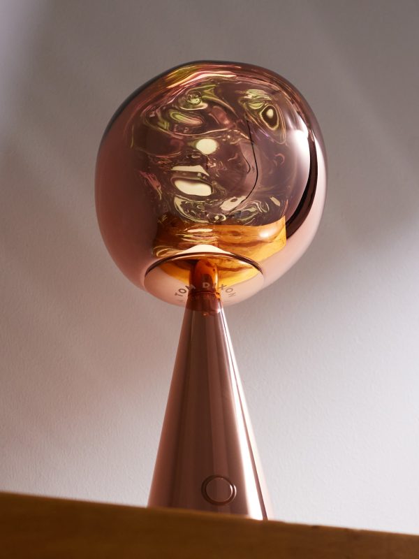 Melt Portable Copper-Tone Steel Lamp - E2 Melt Portable Copper-Tone Steel Lamp - E2