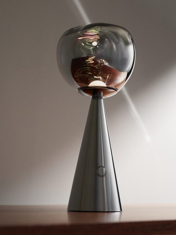 Melt Portable Silver-Tone LED Lamp - E1 Melt Portable Silver-Tone LED Lamp - E1