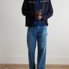 Paint-Splattered Straight-Leg Selvedge Jeans - OU Paint-Splattered Straight-Leg Selvedge Jeans - OU