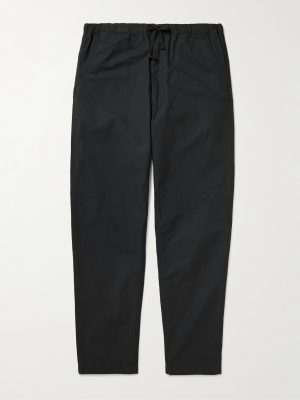 New Yorker Straight-Leg Cotton-Ripstop Drawstring Trousers