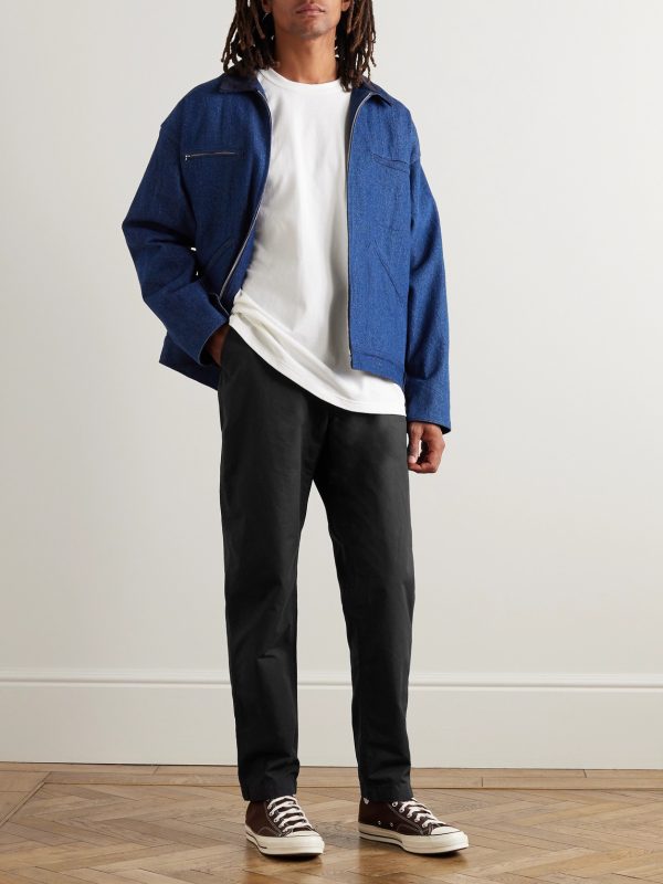 New Yorker Straight-Leg Cotton-Ripstop Drawstring Trousers - OU New Yorker Straight-Leg Cotton-Ripstop Drawstring Trousers - OU