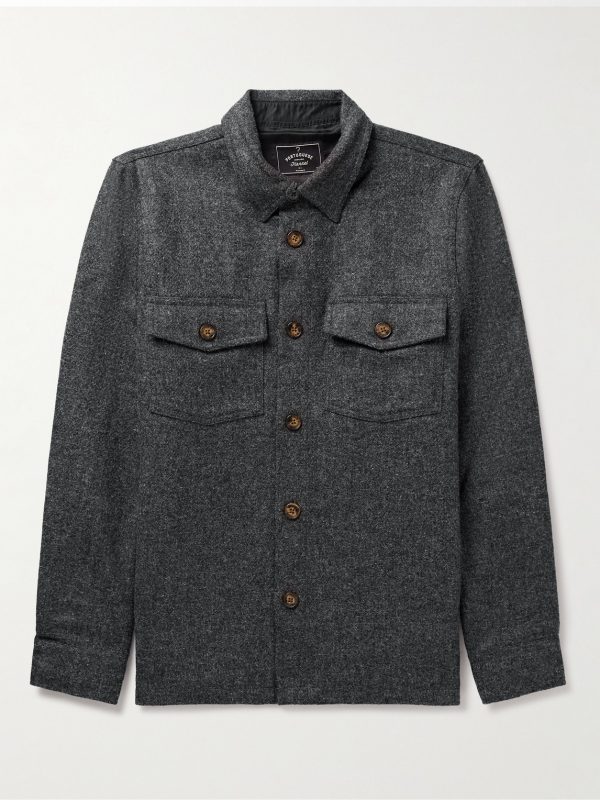 Wool-Tweed Overshirt
