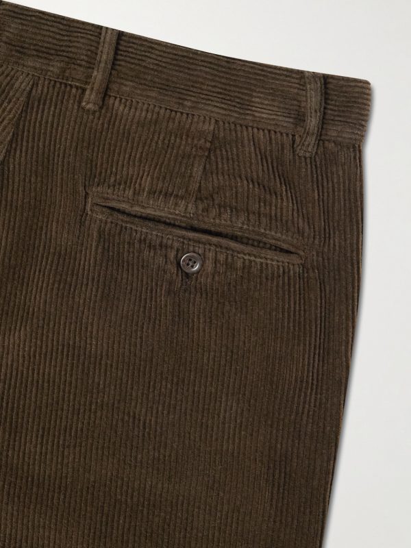 Straight-Leg Cotton-Corduroy Trousers - CU Straight-Leg Cotton-Corduroy Trousers - CU