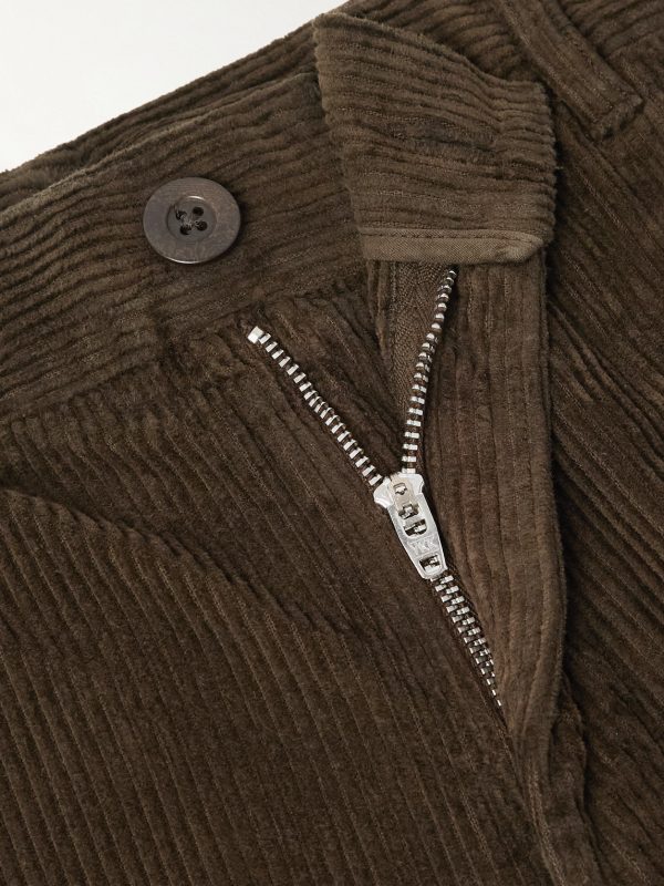 Straight-Leg Cotton-Corduroy Trousers - E1 Straight-Leg Cotton-Corduroy Trousers - E1