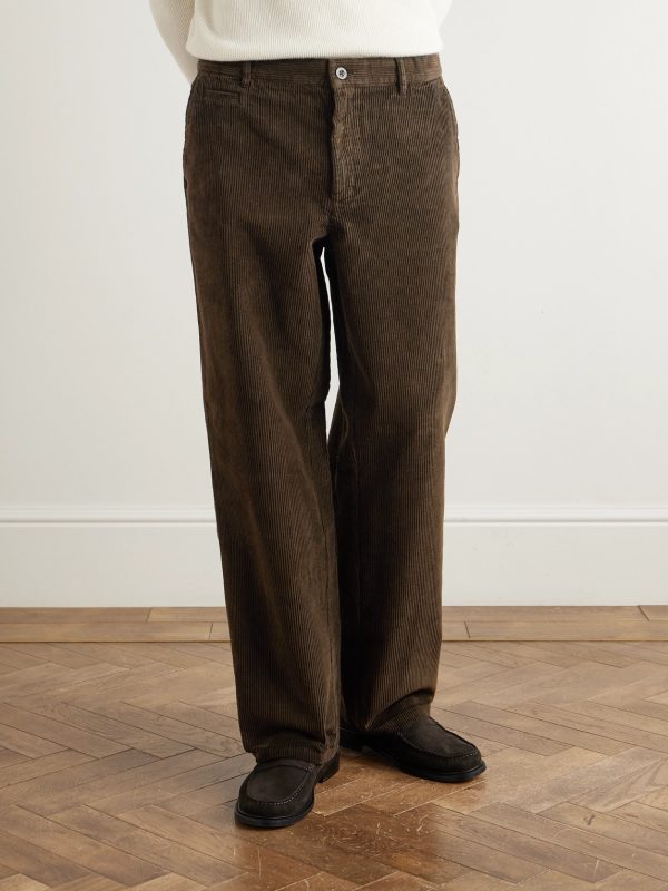 Straight-Leg Cotton-Corduroy Trousers - FR Straight-Leg Cotton-Corduroy Trousers - FR