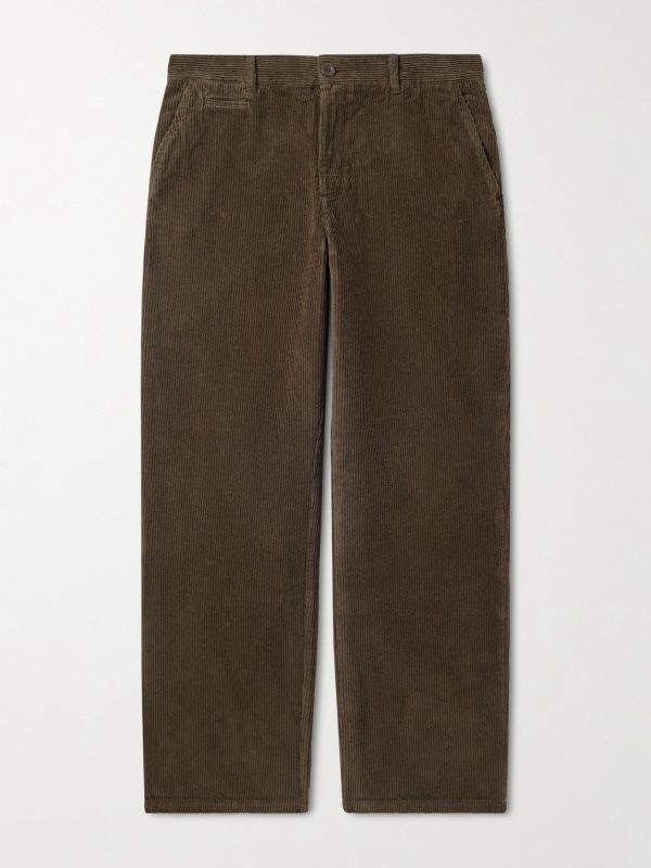 Straight-Leg Cotton-Corduroy Trousers Straight-Leg Cotton-Corduroy Trousers
