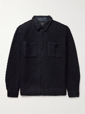 Herringbone Tweed Overshirt