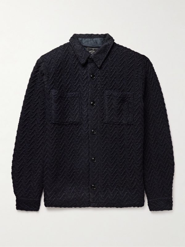 Herringbone Tweed Overshirt