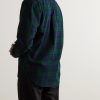 Bonfim Button-Down Collar Checked Cotton-Flannel Shirt - BK Bonfim Button-Down Collar Checked Cotton-Flannel Shirt - BK