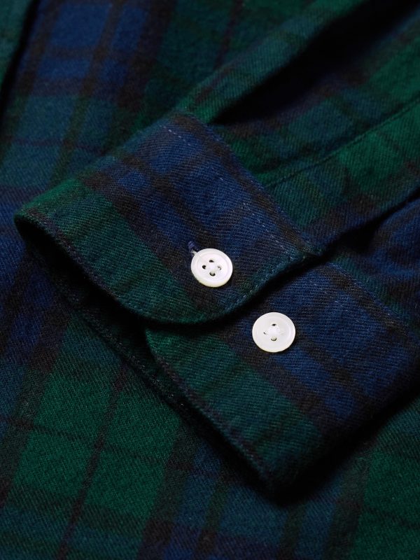 Bonfim Button-Down Collar Checked Cotton-Flannel Shirt - E1 Bonfim Button-Down Collar Checked Cotton-Flannel Shirt - E1