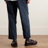 Straight-Leg Cotton-Corduroy Trousers - BK Straight-Leg Cotton-Corduroy Trousers - BK
