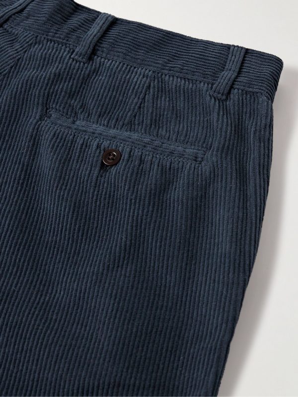Straight-Leg Cotton-Corduroy Trousers - CU Straight-Leg Cotton-Corduroy Trousers - CU