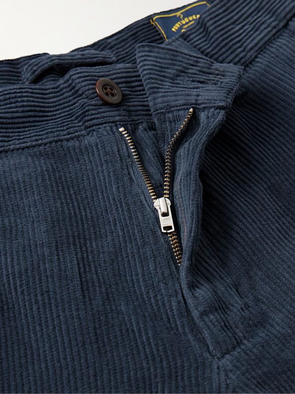 Straight-Leg Cotton-Corduroy Trousers - E1 Straight-Leg Cotton-Corduroy Trousers - E1