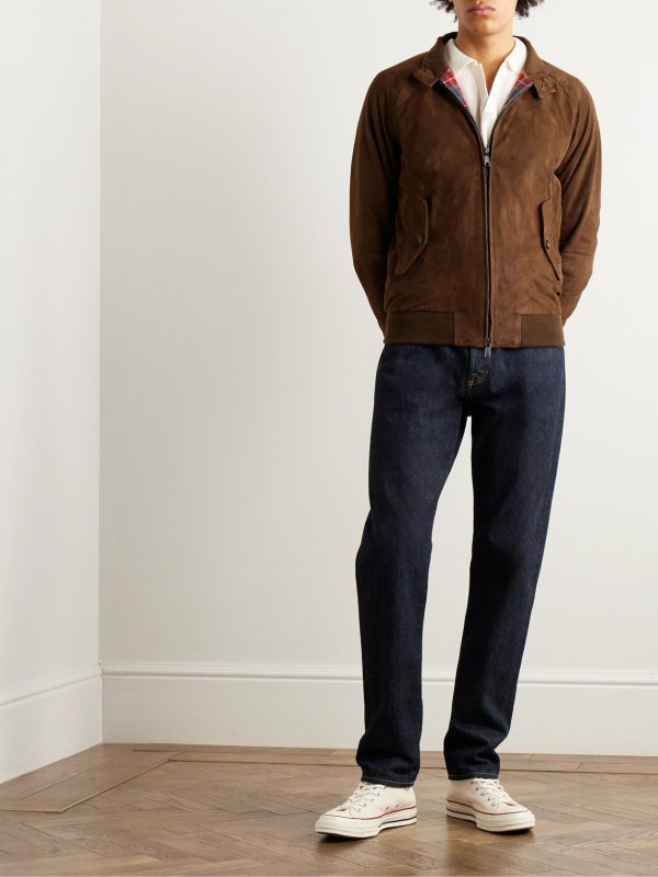 G9 Suede Harrington Jacket - OU G9 Suede Harrington Jacket - OU