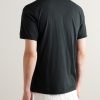 Luxe Lotus Cotton-Jersey Polo Shirt - BK