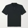 Luxe Lotus Cotton-Jersey Polo Shirt