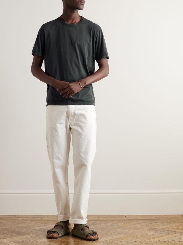 Luxe Lotus Garment-Dyed Cotton-Jersey T-Shirt - OU Luxe Lotus Garment-Dyed Cotton-Jersey T-Shirt - OU