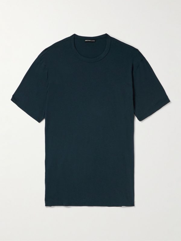 Luxe Lotus Garment-Dyed Cotton-Jersey T-Shirt