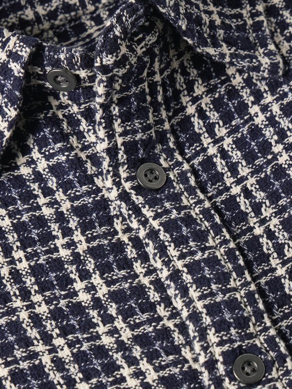 Checked Cotton-Tweed Shirt - CU Checked Cotton-Tweed Shirt - CU