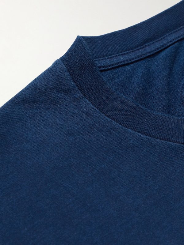 Indigo-Dyed Cotton-Jersey T-Shirt - CU Indigo-Dyed Cotton-Jersey T-Shirt - CU