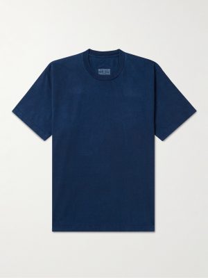 Indigo-Dyed Cotton-Jersey T-Shirt