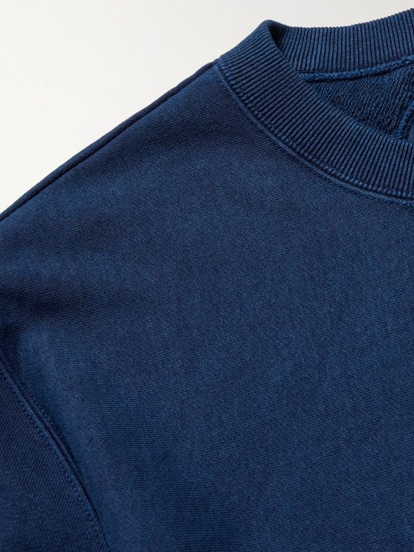 Indigo-Dyed Cotton-Jersey Sweatshirt - CU Indigo-Dyed Cotton-Jersey Sweatshirt - CU